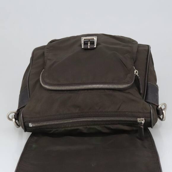 PRADA Shoulder Bag Nylon Khaki - Picture 9 of 16